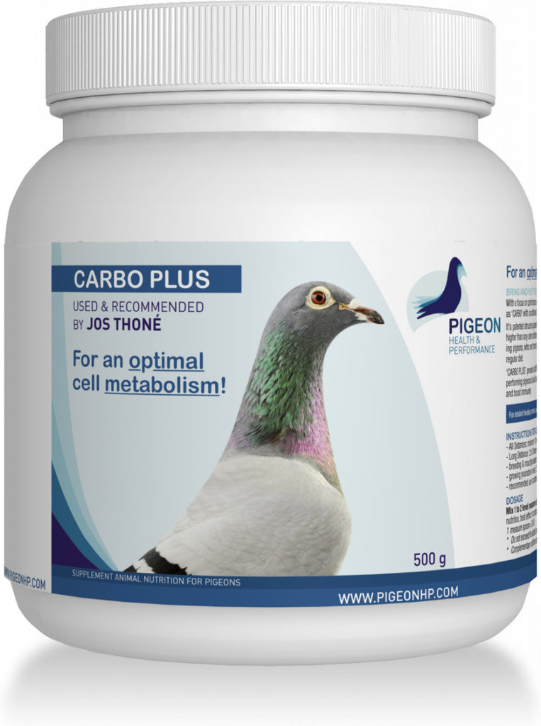 CARBO of CARBO PLUS, waar zit het verschil? Carbo, laat je duiven spontaan vliegen! Carbo Plus, voor een optimaal celmetabolisme!